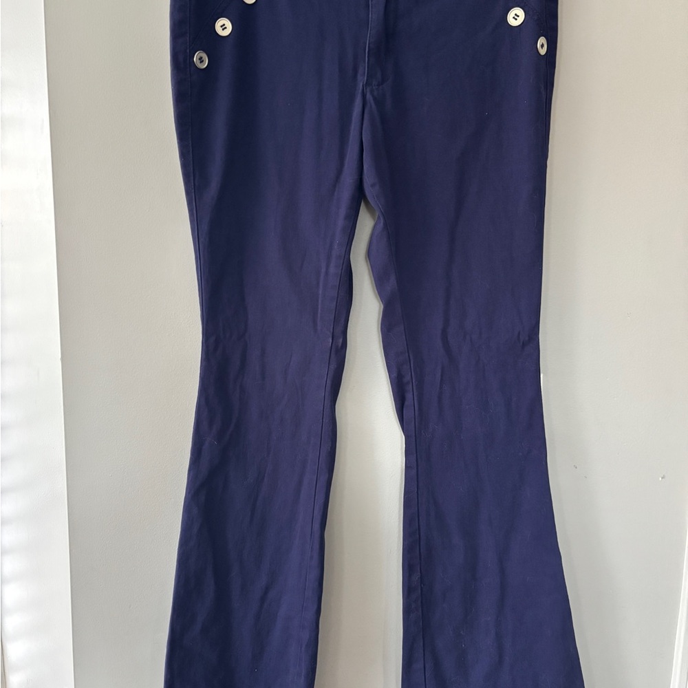Women's Navy Blue wide leg pants